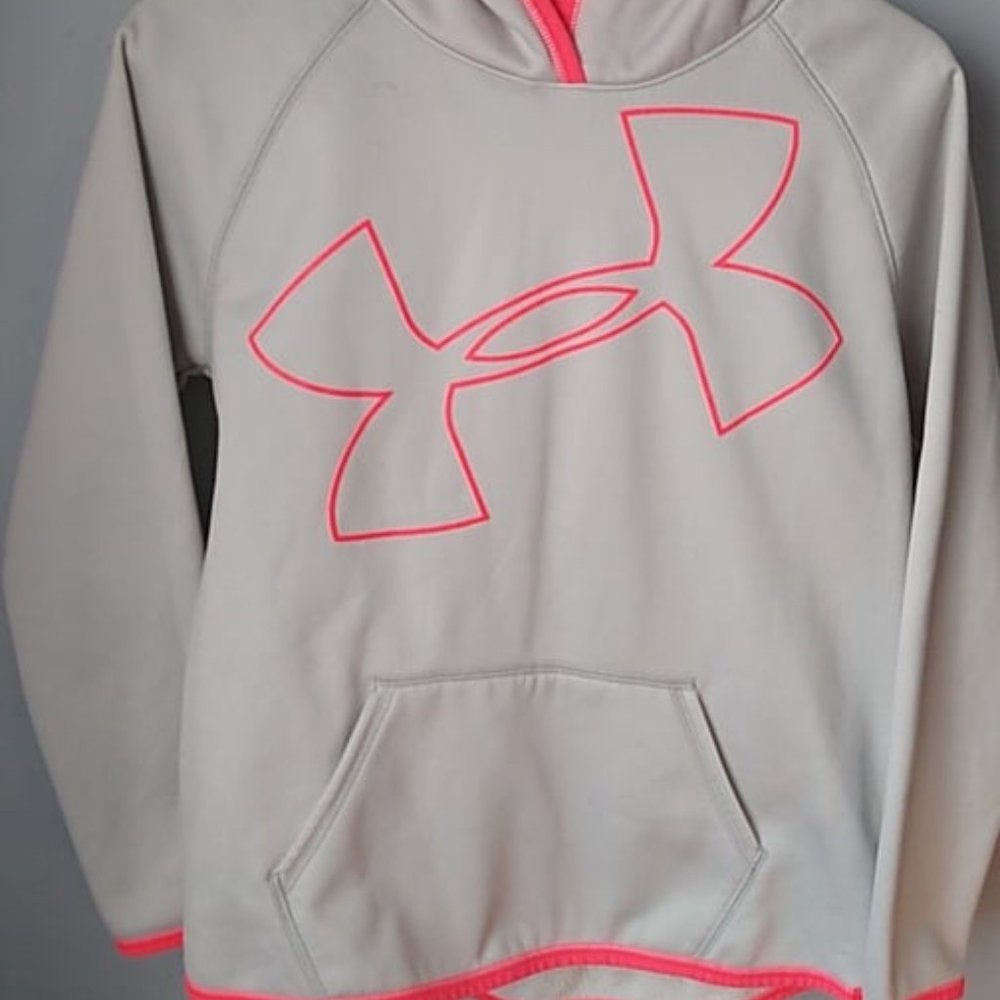 Under Armor - Youth Large Neon Pink and Gray